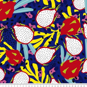 Dresówka - smoczy owoc na granatowym tle