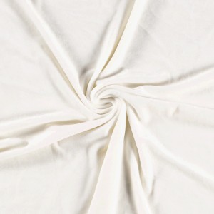 Welur odzieżowy - kremowy