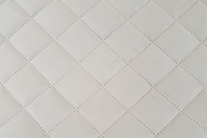 Welur tapicerski pikowany - kremowy - romby 5cm/5cm