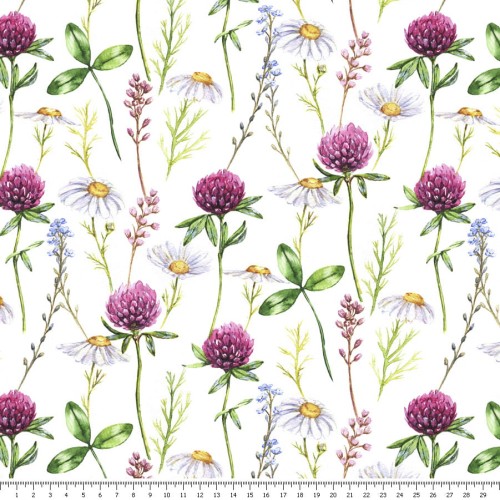 Dzianina jersey - łąka