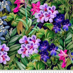 Dzianina jersey -  łąka kwietna