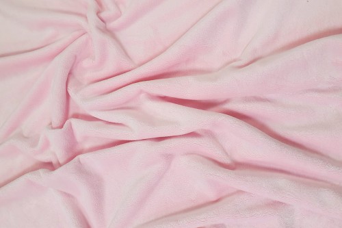Minky gładki - jasny różowy (blushing bride)