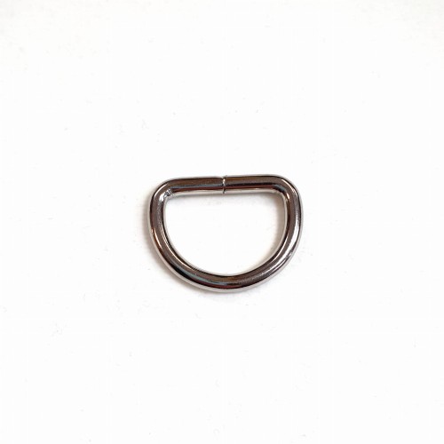 Półkole metalowe- 25mm SREBRNY