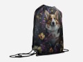 Panel wodoodporny 40x50 - Welsh Corgi w kwiatach - przykład użycia