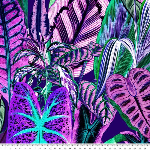 Lycra - fioletowe liście