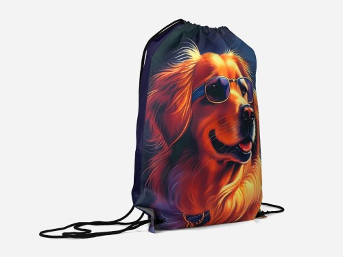 Panel wodoodporny 40x50 - Retro Golden Retriever