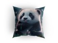 Panel welurowy - poduszka 48x48 - Baby panda - przykład wykorzystania