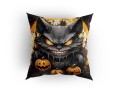 Panel welurowy - poduszka 48x48 - halloweenowy gremlin - przykład wykorzystania