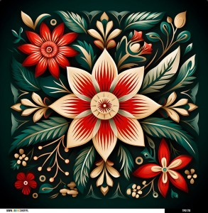 Panel welurowy - poduszka 48x48 -  złota gwiazda betlejemska