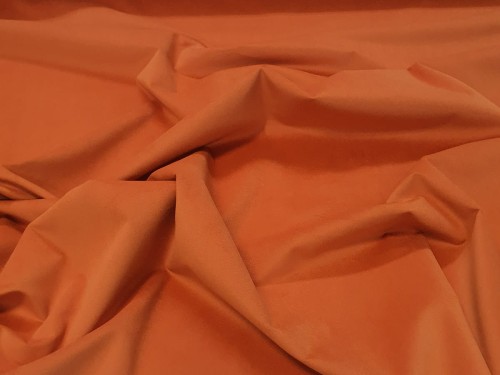 Welur tapicerski - pomarańczowy