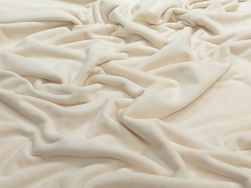 Minky gładki - jasny kremowy (cloud denser)