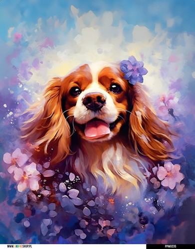 Panel wodoodporny 40x50 - Cavalier spaniel