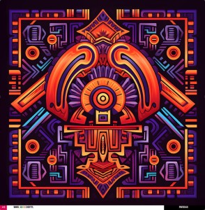 Panel wodoodporny 52x52 - motyw etno 01