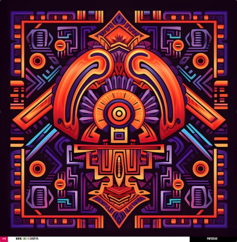Panel wodoodporny 52x52 - motyw etno 01