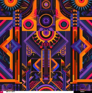 Panel wodoodporny 52x52 - motyw etno 03
