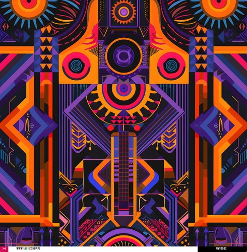 Panel wodoodporny 52x52 - motyw etno 03