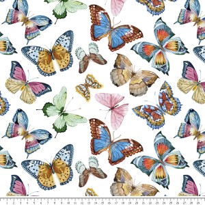 Dresówka - kolorowe motyle