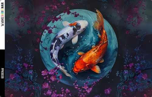 Panel wodoodporny 30x20 - PPK0039 - ryby koi 03