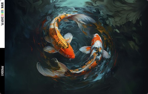 Panel wodoodporny 30x20 - PPK0041 - ryby koi 01