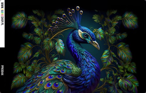 Panel wodoodporny 30x20 - PPK0044 - szafirowy paw