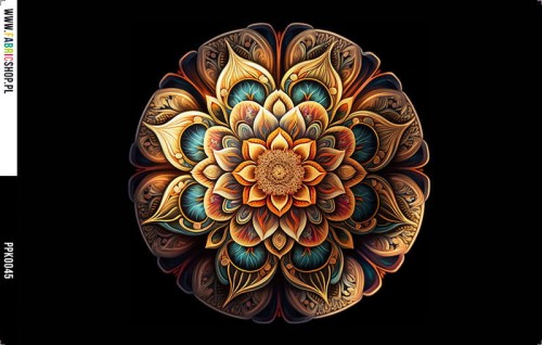 Panel wodoodporny 30x20 - PPK0045 - złota mandala