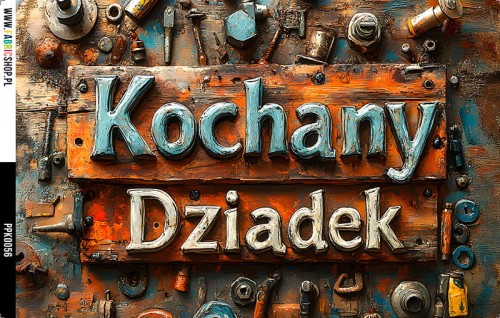 Panel wodoodporny 30x20 - PPK0056 - Kochany Dziadek - narzędzia
