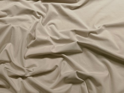 Dzianina jersey bawełniany - biały piasek (white sand)