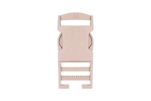 Klamra plastikowa 30 mm - beżowa - przód