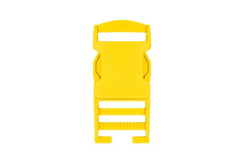 Klamra plastikowa 30 mm - żółta - przód