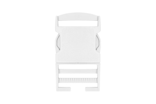 Klamra plastikowa 40 mm - biała - przód