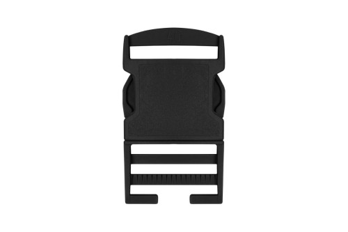 Klamra plastikowa 40 mm - czarna - przód