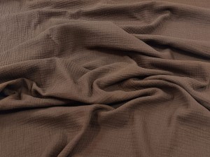 Muślin bawełniany - brązowy (coco brown)