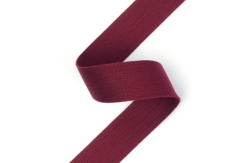 Taśma nośna bawełniana 30 mm - bordowy	 - podgląd