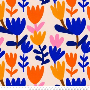 Tkanina bawełniana - scandi flower