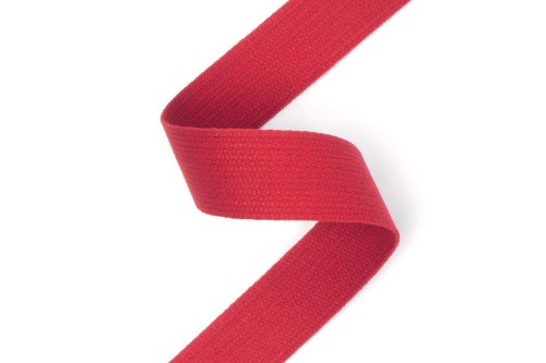 Taśma nośna bawełniana 30 mm - czerwony - podgląd