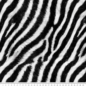Welur tapicerski - imitacja futra - zebra