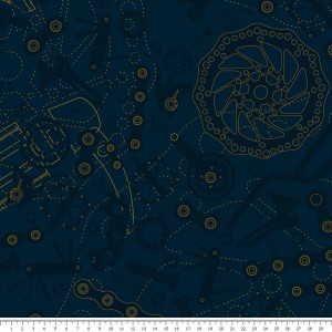 Tkanina wodoodporna - żółte części rowerowe